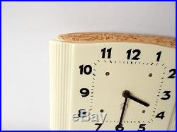 Vintage Art Deco style 1960s Ceramic Kitchen Wall clock Made in Germany Decor