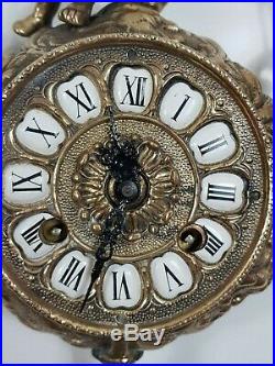 Vintage Art Deco wall clock, (Hermle movement, 8 Days 130-070)
