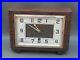 Vintage Art Deco wooden HAC mantle clock with balance & Westminster chimes