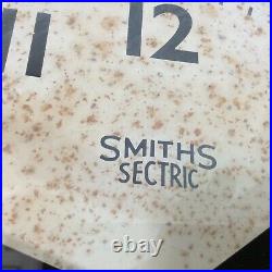 Vintage Bakelite Smith Sectric Industrial Station Factory Retro Wall Clock