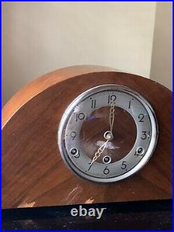 Vintage British Bentima / Perivale Art Deco 8 Day Mantle Clock