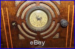 Vintage CHEVROLET Radio Clock Ashtray Good Job from Chevy Desk Art Deco