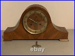 Vintage Cuckoo Mfg. Art Deco Key-Wound Mantle Clock Working + Pendulum & Key