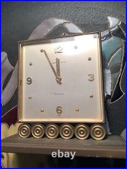 Vintage Deco Brass Tiffany 8 Day Clock-4 Parts/repair