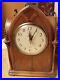 Vintage E. INGRAHAM Sentinel Catherdral Mantle Clock Wood Model SSC-2