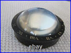 Vintage EARTH Planet MOON STARS Celestial Clock / Desk Paperweight WESTCLOX