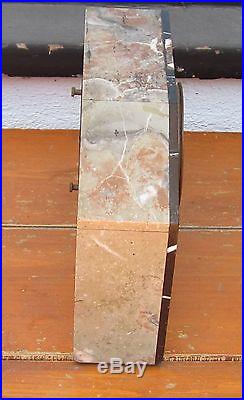 Vintage FRENCH ART DECO MARBLE MANTLE CLOCK Works great