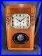 Vintage French Art Deco Vedette Wall Clock Westminster 5 Stems 5 Hammers