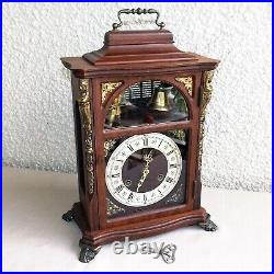 Vintage French Odo Mantel Clock With Jacquemart Bellstriker Art Deco