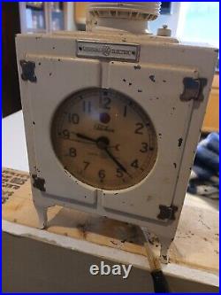 Vintage GE Telechron Figural Refrigerator Clock with Cord Die Cast USA