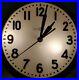 Vintage General Electric Art Deco Industrial Light Up Wall Clock Reverse Painted