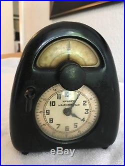 Vintage Hawkeye Measured Time Stevenson Mfg Co Art Deco Bakelite Timer Clock