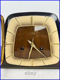Vintage Hermie Art Deco Retro Mantel Clock 1280/1 (1950-60)