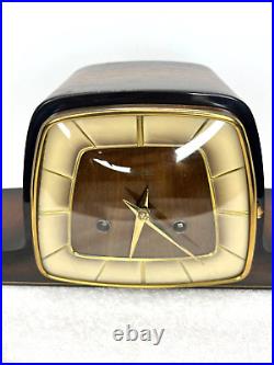 Vintage Hermie Art Deco Retro Mantel Clock 1280/1 (1950-60)