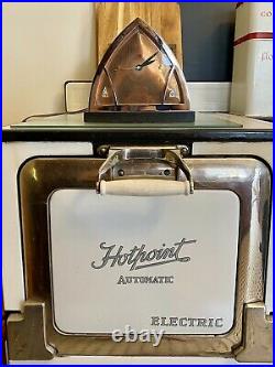 Vintage Hotpoint Edison Electric Clock Timer 1930s Art Deco Machine Age RARE