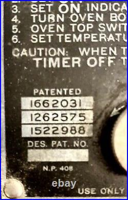 Vintage Hotpoint Edison Electric Clock Timer 1930s Art Deco Machine Age RARE
