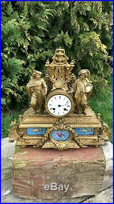 Vintage Hry Marc Paris French Art Deco Clock Spares or Repairs
