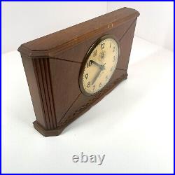 Vintage INGRAHAM Eight 8-Day Alarm Mantel Desk Clock