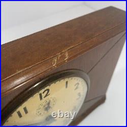 Vintage INGRAHAM Eight 8-Day Alarm Mantel Desk Clock