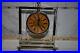Vintage Interlude Home Mantel Table Clock Stainless Steel Frame