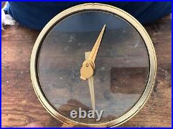 Vintage JEFFERSON Golden Hour Electric Mystery Clock Art Deco 580-101 TESTED