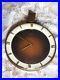 Vintage JUNGHANS Brown Brass Art Deco Round Analong Mechanical Wall Clock MCM