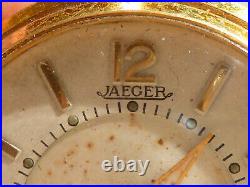 Vintage Jaeger 8 Day Desk Clock Art Deco Style 15 Pierres Swiss Spares & Repairs