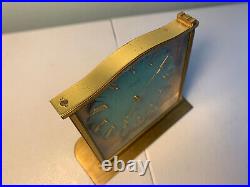 Vintage Jaeger LeCoultre Swiss 8 Day Table Desk Clock Art Deco