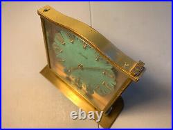 Vintage Jaeger LeCoultre Swiss 8 Day Table Desk Clock Art Deco