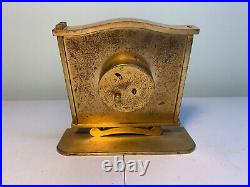 Vintage Jaeger LeCoultre Swiss 8 Day Table Desk Clock Art Deco