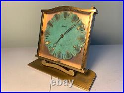 Vintage Jaeger LeCoultre Swiss 8 Day Table Desk Clock Art Deco