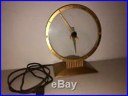 Vintage Jefferson Golden Hour Electric Art Deco Mystery Clock