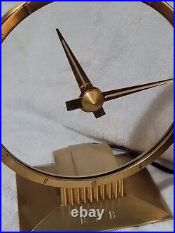 Vintage Jefferson Golden Hour Mystery Clock. It works