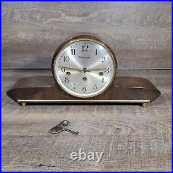 Vintage Kieninger Mantel Clock Germany- Hermle 340-020A Chimes Art Deco