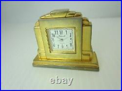 Vintage Kienzle Art Deco Style Mantle Desk Clock 2 inch