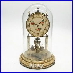 Vintage Kundo Germany Anniversary Dome Clock Kieninger & Obergfell With Key