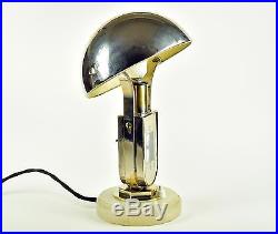 Vintage Lampe m. Uhr Tischuhr Tischlampe MOFÉM ART DECO clock light pendule lamp