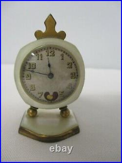 Vintage Lancel Swiss Made Miniature Travel Clock Needs Tlc Not Working