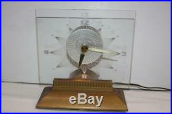 Vintage Lighted Mastercrafters Starlight Art Deco Clock, Model 146, Circa 1959