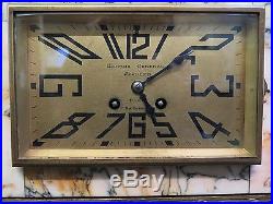 Vintage Marble Art Deco Mantle Clock