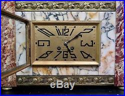 Vintage Marble Art Deco Mantle Clock