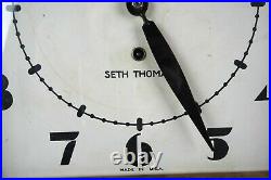 Vintage Mid Century Retro Seth Thomas Observer Art Deco Wall Clock