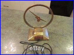 Vintage Mystery Electric Jefferson Golden Hour 355H Desk Art Deco Clock USA