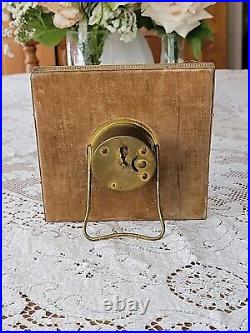 Vintage New Haven Butterscotch Bakelite Ormolu Brass Windup Clock Works