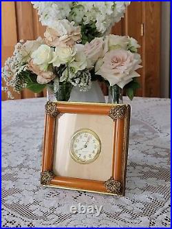 Vintage New Haven Butterscotch Bakelite Ormolu Brass Windup Clock Works