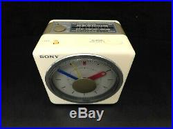 Vintage Old Art Deco Sony The Beatles Here Comes The Sun Antique Clock Radio
