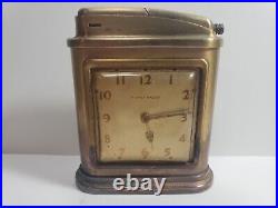 Vintage Phinney Walker Art Deco Clock Table Lighter. VERY RARE