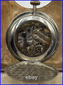 Vintage RARE Sandoz-Vuille 8-Day Travel Clock 1920s/1930s-Alligator/Snake Skin