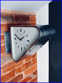 Vintage Seiko Double Sided Ship's Wall Clock Art Deco Style