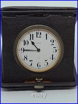 Vintage Septima Watch Co. Deco Swiss 8 Day 11 Jewel Mechanical Wind-Up Clock